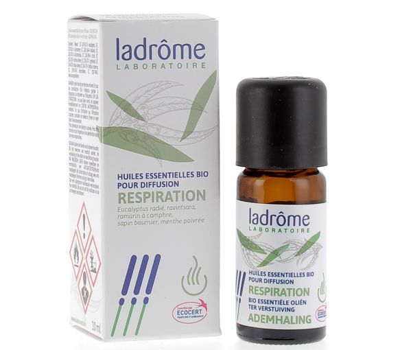 Ätherisches Öl zur Diffusion Atmung bio Ladrôme - Flasche mit 10 ml