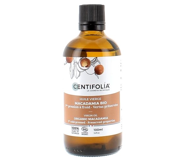 Bio Macadamia-Nussöl Centifolia - Flasche mit 100 ml