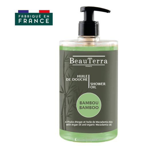 Bambus-Duschöl BeauTerra - 1 Pumpflasche mit 750 ml