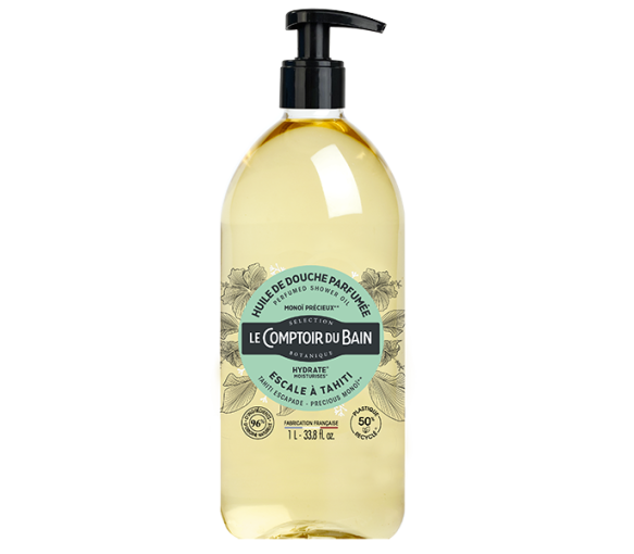 Duftendes Duschöl Escale à Tahiti Le Comptoir du Bain - Pumpflasche 1 L - image 1