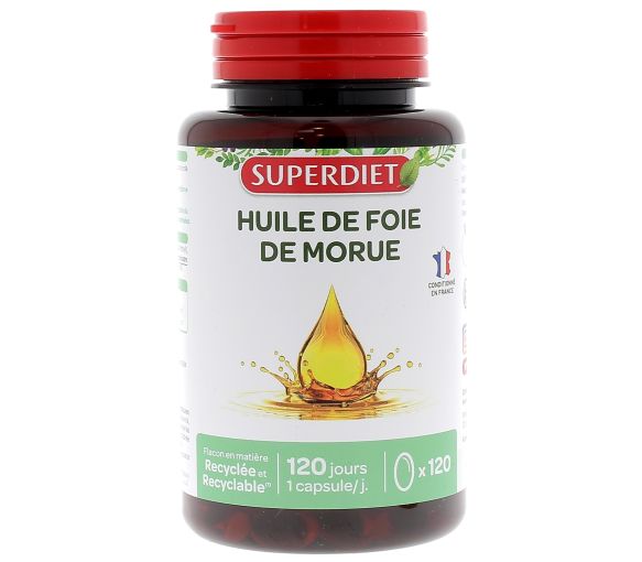 Lebertran Super Diet - Dose von 120 Kapseln - image 1