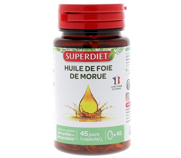 Lebertran Super Diet - Dose von 45 Kapseln - image 1