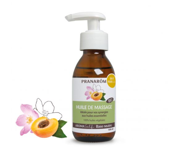 Bio-Pranarôm neutrales Massageöl - Pumpflasche mit 100 ml
