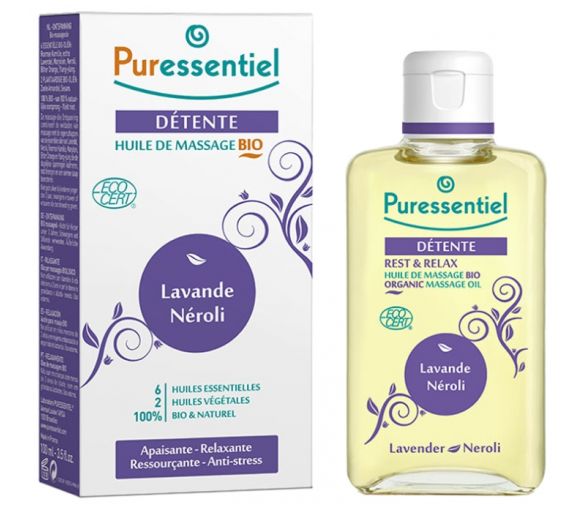 Bio-Massageöl Entspannung Puressentiel - Flasche mit 100 ml