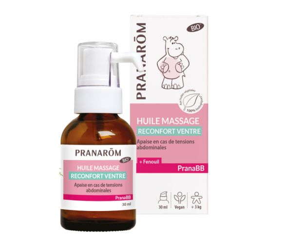 PranaBB Bio-Massageöl für den Bauch Pranarom - Flasche mit 30 ml