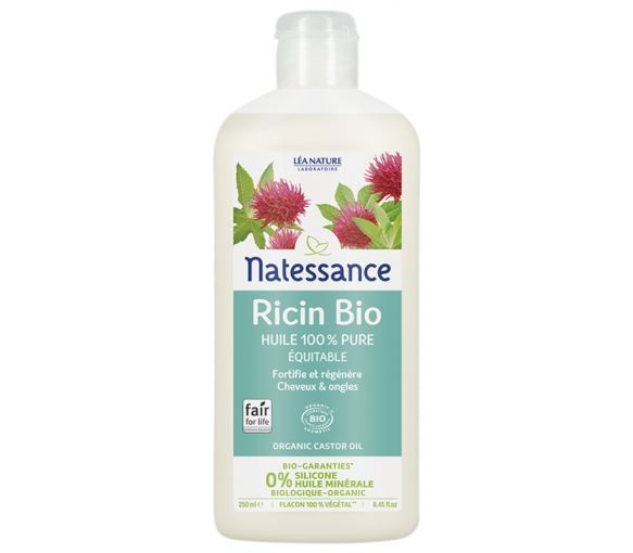 Bio-Rizinusöl Natessance - Flasche mit 250 ml
