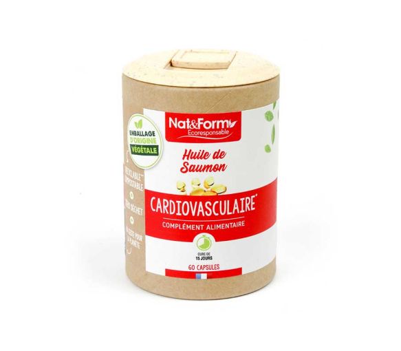 Ecoresponsable Lachsöl Nat&Form - Dose mit 60 Kapseln - image 1
