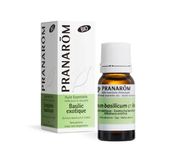 Ätherisches Öl Exotisches Basilikum CT Linalool bio Pranarom - Flasche 10ml