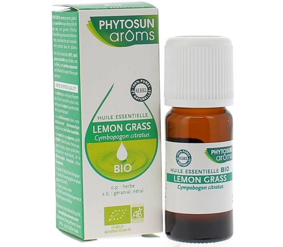 Ätherisches Öl Zitronengras BIO Phytosun Arôms - Flasche mit 10 ml