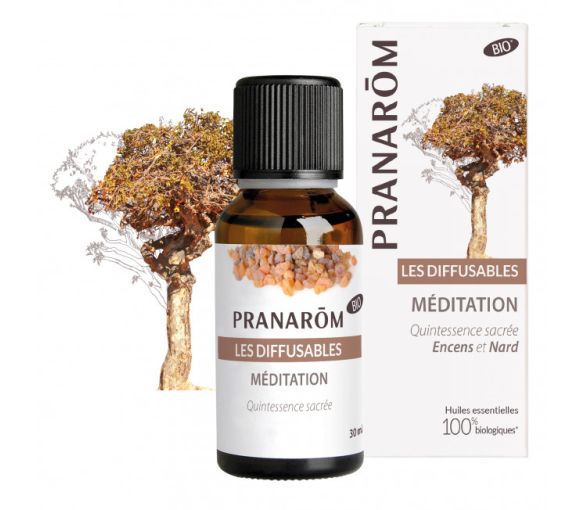 Ätherisches Öl zur Diffusion Meditation bio Pranarom - Flasche mit 30 ml