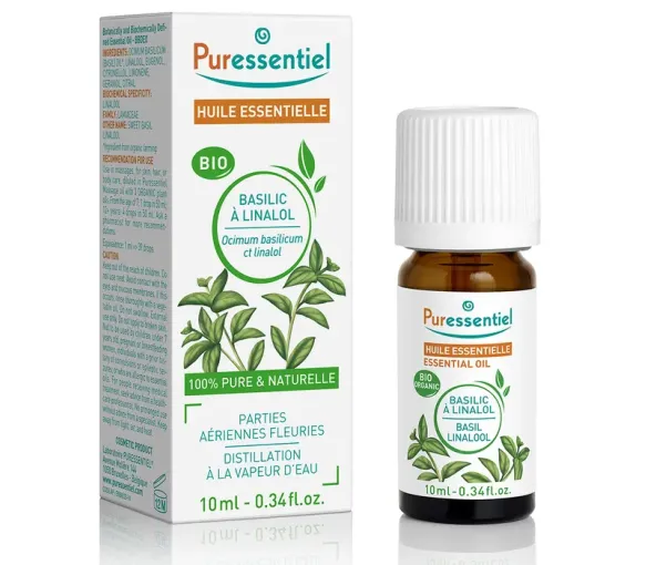Bio-Basilikum ätherisches Öl Puressentiel - Flasche mit 10 ml