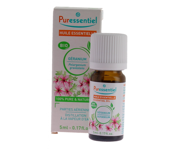Bio ätherisches Öl Geranium Puressentiel - Flasche mit 5 ml