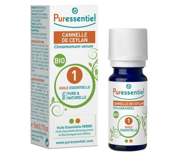 Bio-Zimtöl Ceylon Puressentiel - Flasche mit 5 ml