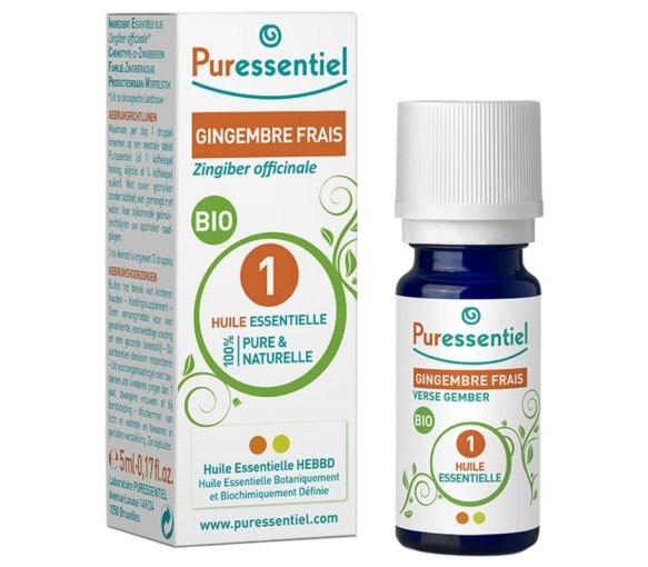 Bio ätherisches Öl frischer Ingwer Puressentiel - Flasche mit 5 ml