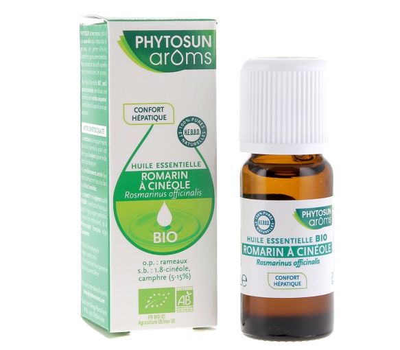 Bio ätherisches Öl Rosmarin mit Cineol Phytosun Arôms - Flasche mit 10 ml