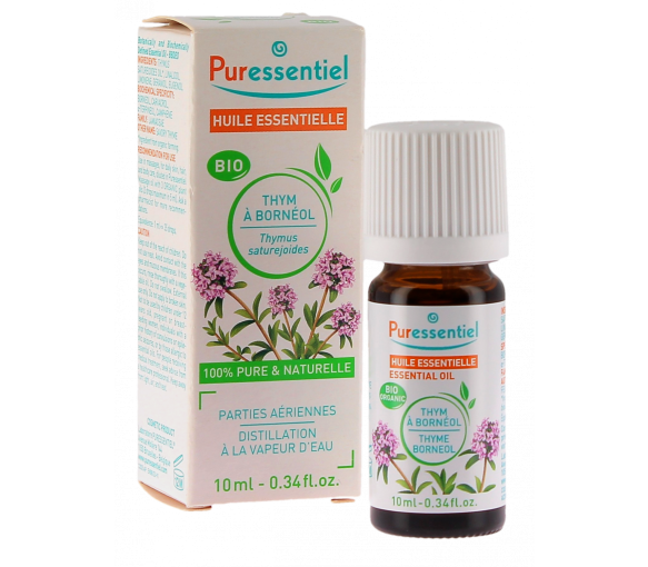 Bio-Thymian-Ätherisches Öl mit Borneol Puressentiel - Flasche mit 5 ml