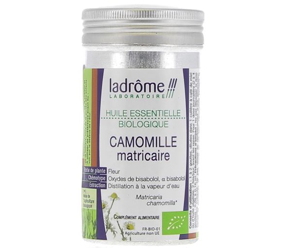 Bio Kamille Matricaria ätherisches Öl Ladrôme - Flasche mit 5 ml