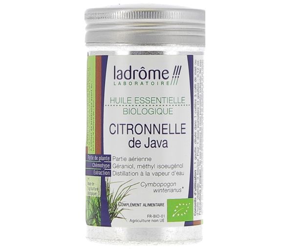 Ätherisches Zitronengrasöl aus Java Bio Ladrôme - Flasche mit 10 ml