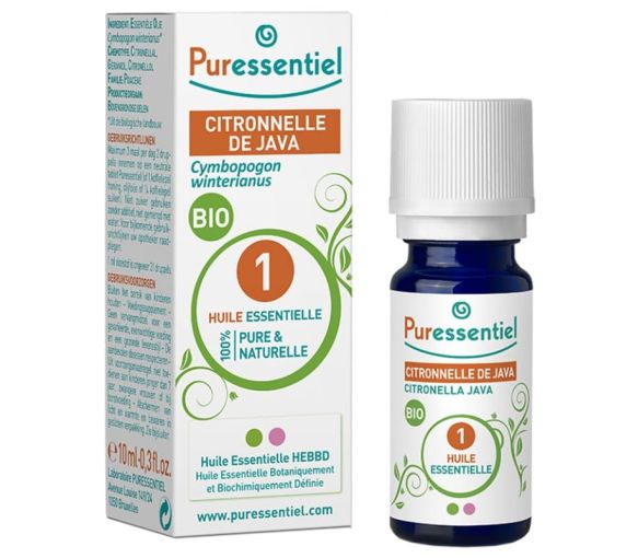 Ätherisches Zitronengrasöl von Puressentiel - Flasche mit 10 ml