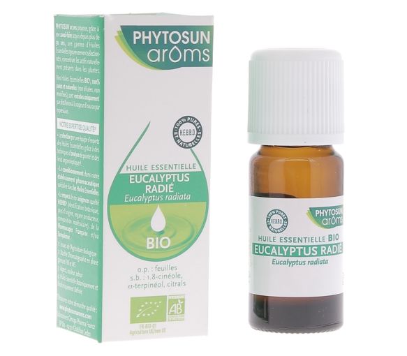 Bio ätherisches Öl von Eucalyptus Radiata Phytosun Arôms - Flasche mit 10 ml