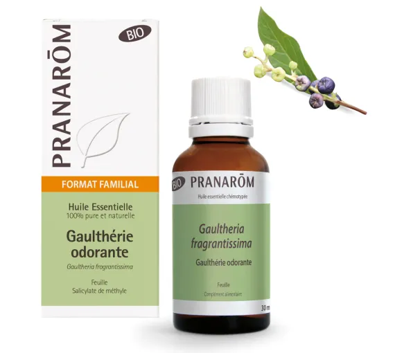 Bio ätherisches Öl von duftendem Wintergrün Pranarôm - Flasche mit 30 ml - image 1