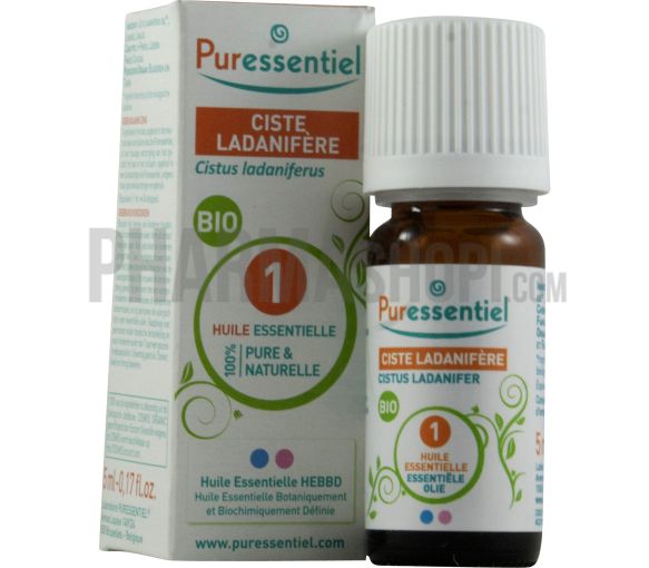 Bio Cistrose ätherisches Öl Puressentiel - Flasche mit 5 ml
