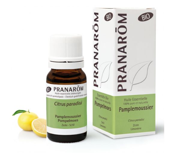 Bio Grapefruit ätherisches Öl Pranarôm - Flasche mit 10 ml