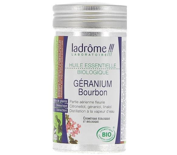 Bio ätherisches Öl Geranium Bourbon Ladrôme - Flasche mit 10 ml