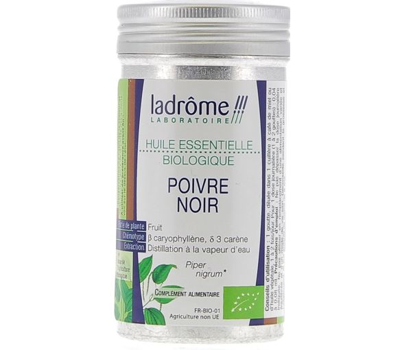 Ätherisches Öl Schwarzer Pfeffer Bio Ladrôme - Flasche mit 10 ml