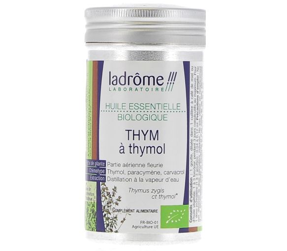 Ätherisches Öl Thymian mit Thymol Bio Ladrôme - Flasche mit 10 ml