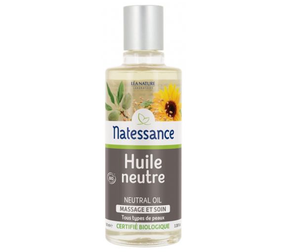 Bio-Neutralöl für Massage und Pflege Natessance - Flasche mit 100 ml