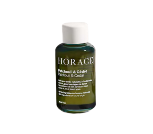 Patchouli- und Zedernholz-Bartöl Horace - 30 ml Flasche - image 1