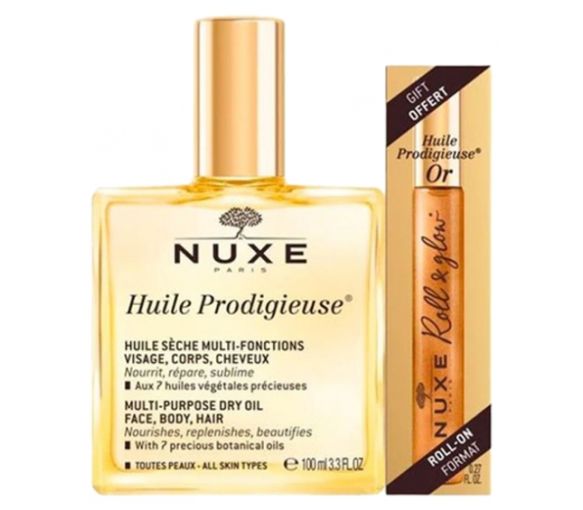 Wunderöl + Wunderöl Gold Roll-On geschenkt Nuxe - Set aus 2 Produkten - image 1
