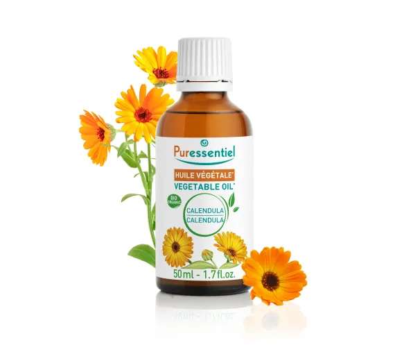 Bio-Calendula-Pflanzenöl Puressentiel - Flasche mit 50 ml - image 1