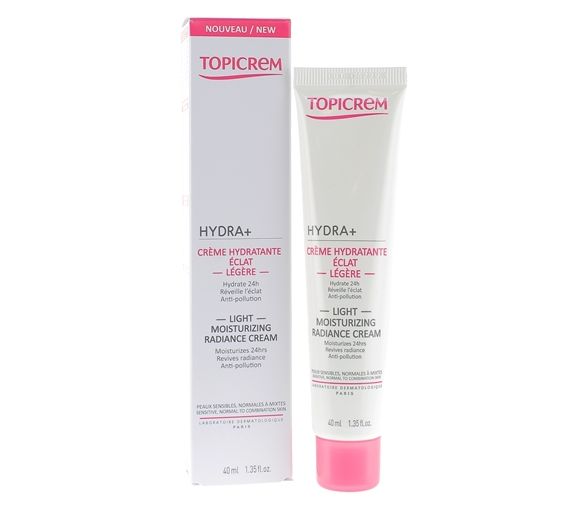 Hydra+ Leichte strahlende Feuchtigkeitscreme Topicrem - 40 ml Tube - image 1