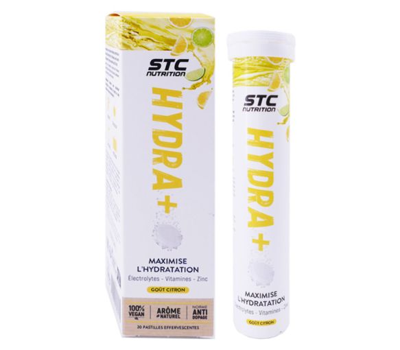 Hydra+ Geschmack Zitrone STC Nutrition - Tube mit 20 Tabletten