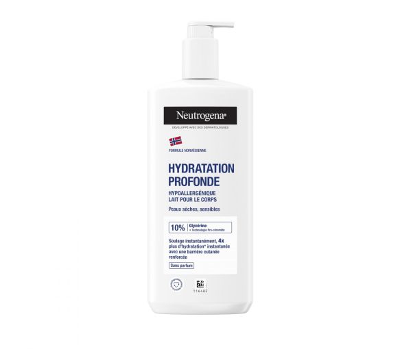 Tiefenhydratisierende hypoallergene Körperlotion Neutrogena - Pumpflasche 400ml