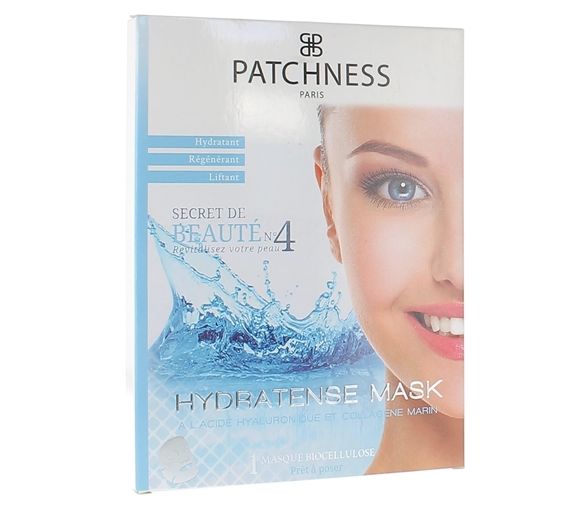 Hydratense-Maske Schönheitsgeheimnis Nr. 4 Patchness - 1 Biocellulose-Maske