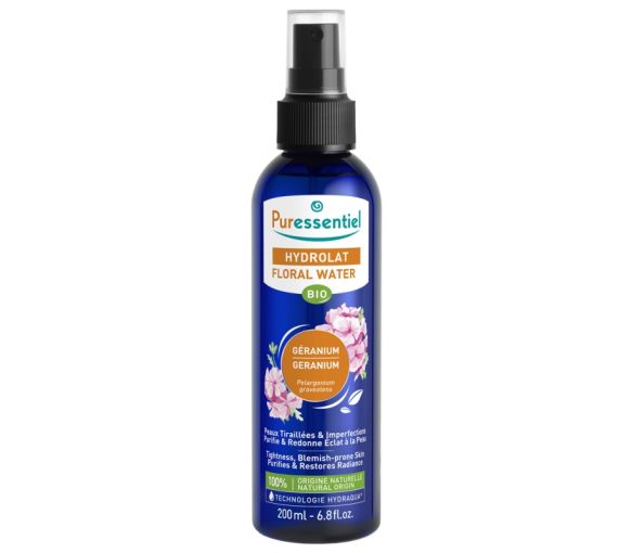 Hydrolat Blütenwasser Bio-Geranie Puressentiel - Spray mit 200 ml