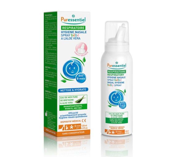 Nasenspray Baby mit Meerwasser und Aloe Vera Puressentiel - Spray von 120ml