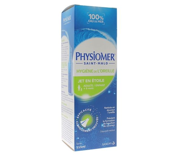 Sternförmige Ohrenhygiene Physiomer - Flasche mit 115 ml