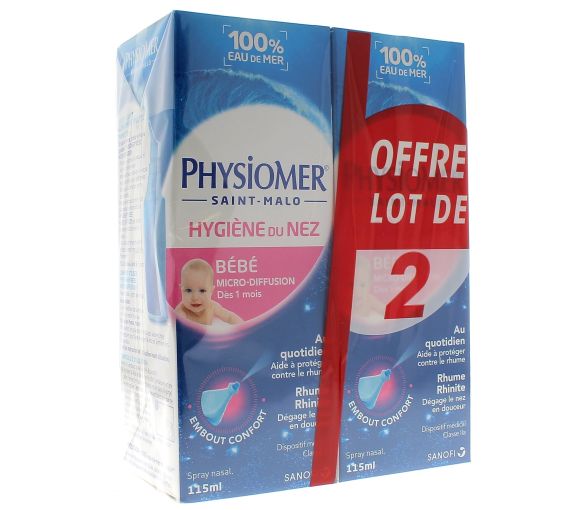Babynasenhygiene Physiomer - 2er-Pack mit 115 ml Sprays