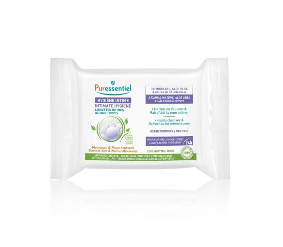 Intimhygiene Intimfeuchttücher Puressentiel - Packung mit 25 Tüchern - image 1