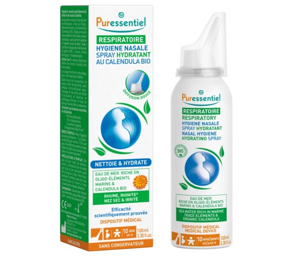 Nasale Hygiene Hydratisierendes Spray mit Bio-Kalendula Puressentiel - Spray von 100 ml - image 1