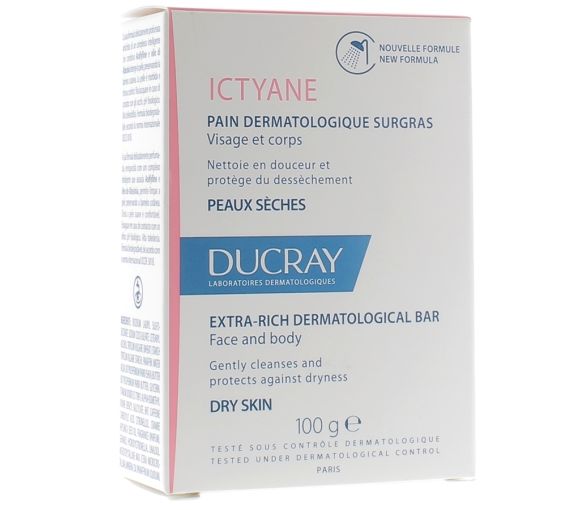 Ictyane Dermatologische Überfettungsseife Ducray - Seife von 100 g - image 1
