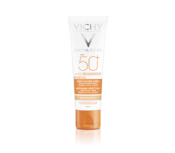 Idéal Soleil Anti-Fleckenpflege getönt 3-in-1 SPF 50+ Vichy - Tube mit 50 ml - image 1