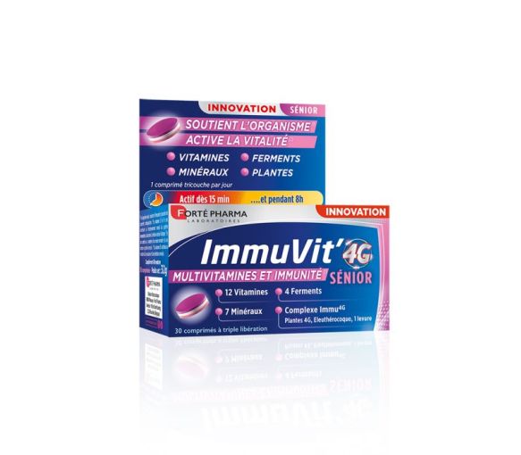 ImmuVit'4G Senior Forte Pharma - Packung mit 30 Tabletten