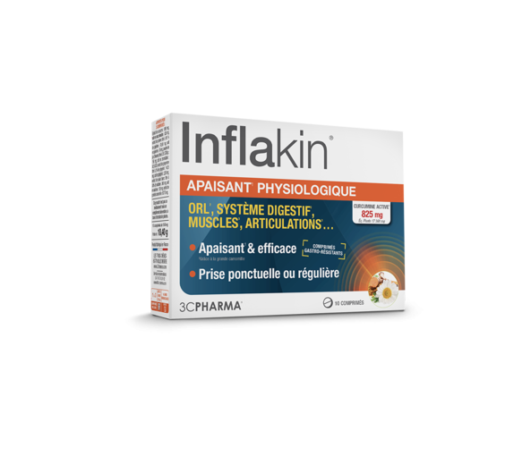 Inflakin beruhigende Physiologie 3C Pharma - Packung mit 10 Tabletten