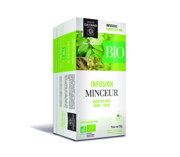 BIO Kräutertee zur Gewichtsreduktion mit Brombeeraroma Dayang - Box mit 20 Beuteln