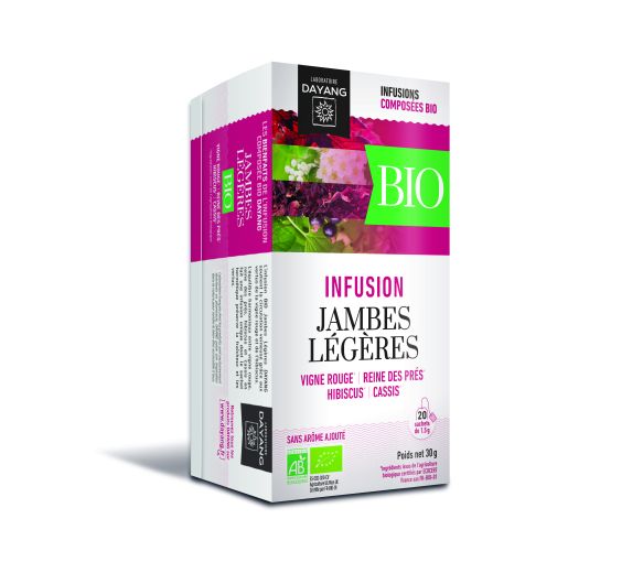 Bio-Kräutertee für leichte Beine Dayang - 20 Beutel pro Packung